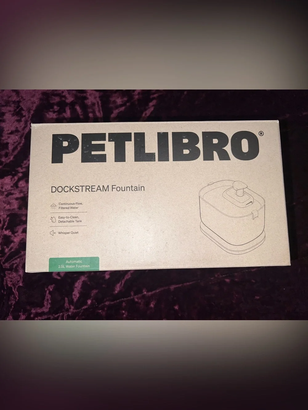 NIB Petlibro Dockstream RFID Smart Water Fountain